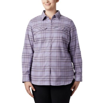 Dámské Košile Columbia Silver Ridge Long Sleeve Flannel Top Plus Size Viacfarebný UFXHLT219